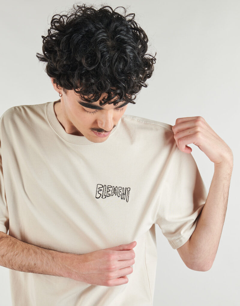 T-shirt Element T-shirt &agrave; manches courtes beige TOPO SS pour homme - 5