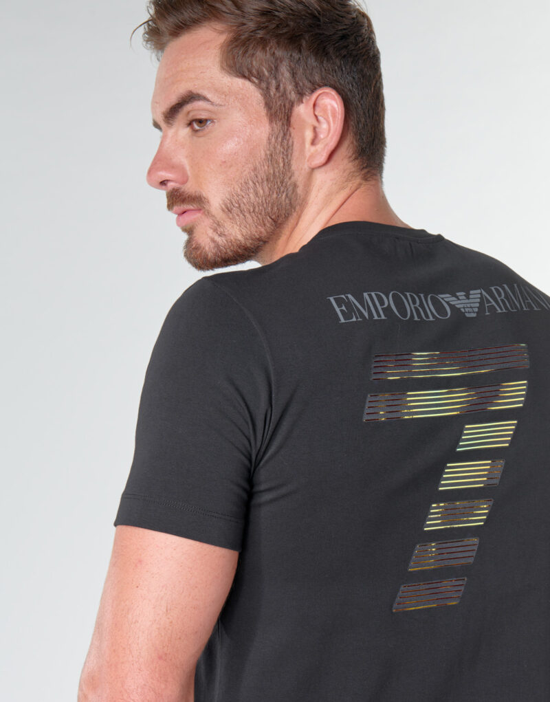T-shirt Emporio Armani EA7 TRAIN SOCCER Nero T-shirt maniche corte Uomo - 6