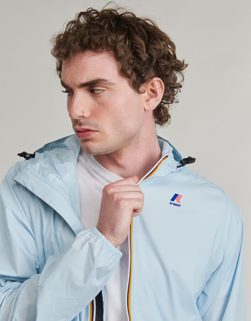 Windjacke K-Way LE VRAI 4.0 CLAUDE 100% RECYCELTES NYLON Blaue Herren-Windjacke - 7