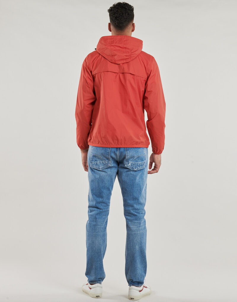 Windjacke K-Way LE VRAI 4.0 CLAUDE 100% RECYCELTES NYLON Herren-Windbreaker, rot - 4