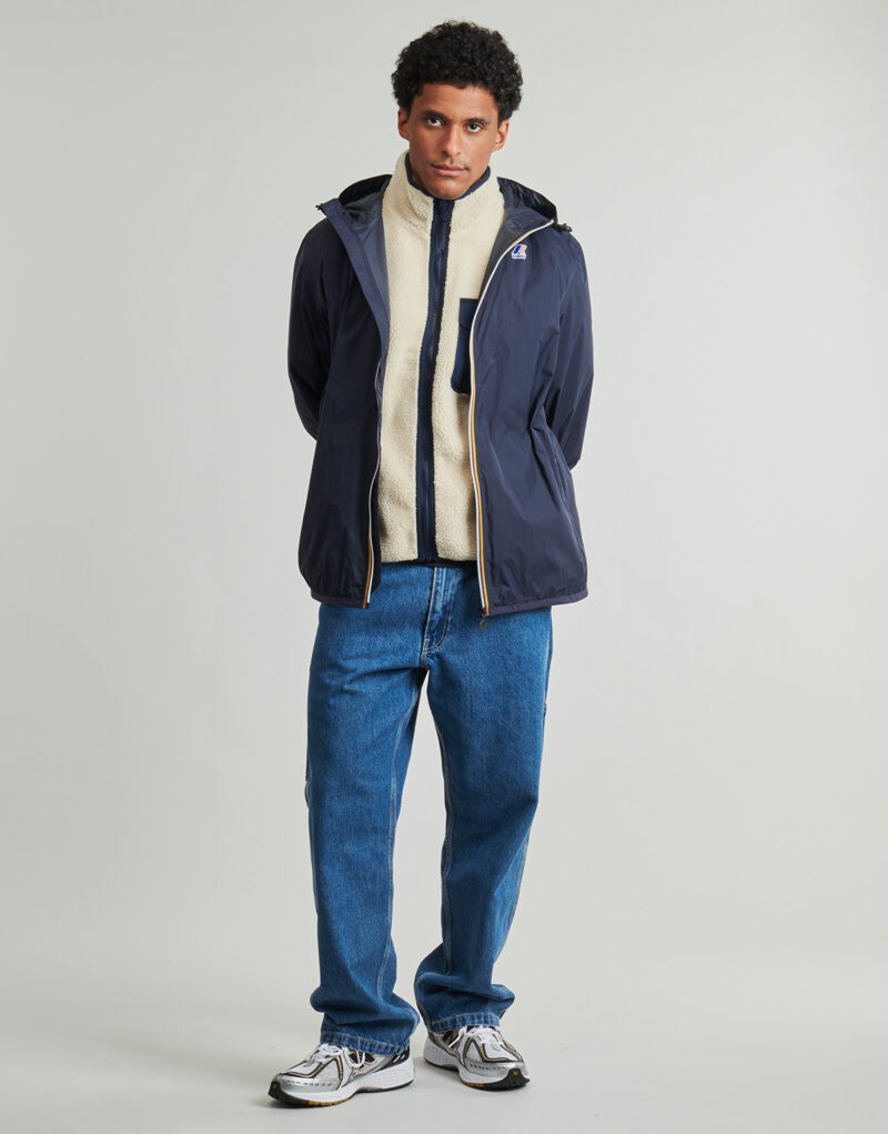 Windjacke K-Way LE VRAI 4.0 CLAUDE Blaue Herren-Windjacke &ndash; 4