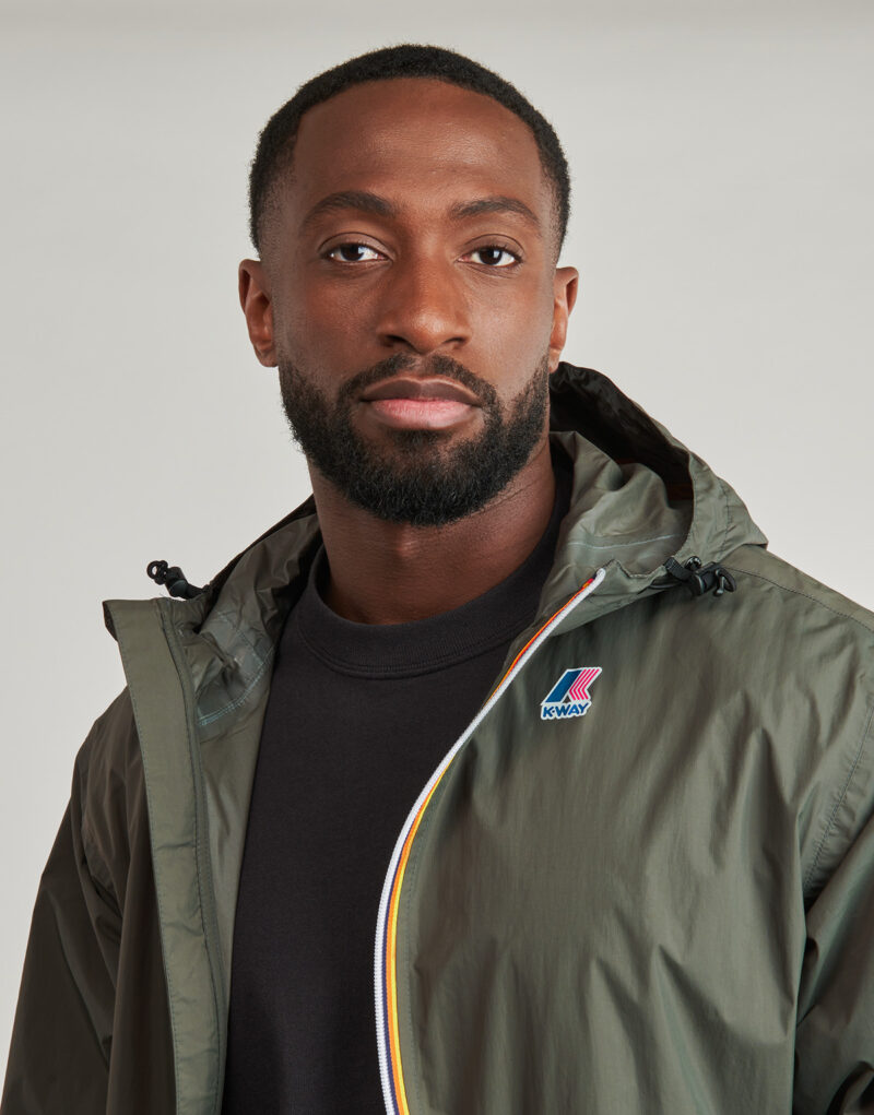 Windjacke K-Way LE VRAI 4.0 EIFFEL EAST 100% NYLON RECYCELTE Khaki Herren-Windjacke - 7