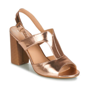 Moony Mood JALILIA Goldfarbene Sandalen mit Absatz f&uuml;r Damen