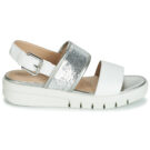 Geox Sandales compens&eacute;es blanches WIMBLEY SAND pour femmes - 2