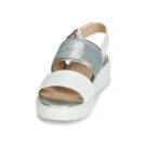 Geox Sandales compens&eacute;es blanches WIMBLEY SAND pour femmes - 3