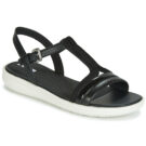 Geox JEARL SAND B Black Flat Sandals Women - 1
