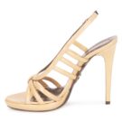 Roberto Cavalli QDS626-PL028 Beige Women's Heeled Sandals - 4