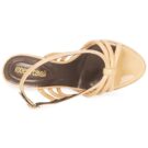 Roberto Cavalli QDS626-PL028 Beige Women's Heeled Sandals - 6