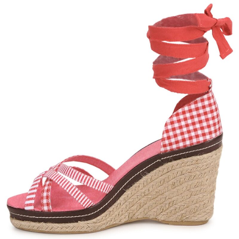StylistClick ANGELA Rosso Sandali con zeppa Donna - 4