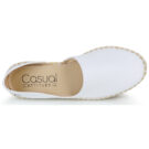Casual Attitude JALAYIVE Wei&szlig;e flache Sandalen f&uuml;r Damen - Gr&ouml;&szlig;e 6