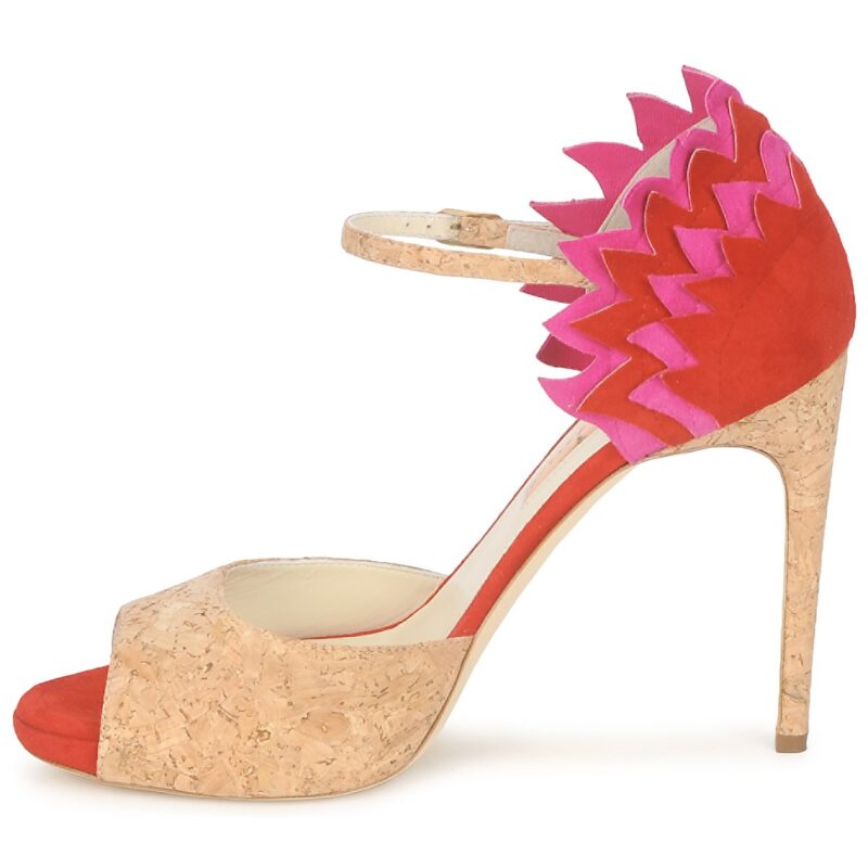 Rupert Sanderson FLAMANTE Beige Sandalen mit Absatz f&uuml;r Damen - Gr&ouml;&szlig;e 4