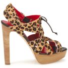 Sandalias de tac&oacute;n marrones para mujer Rupert Sanderson BRISE - 2