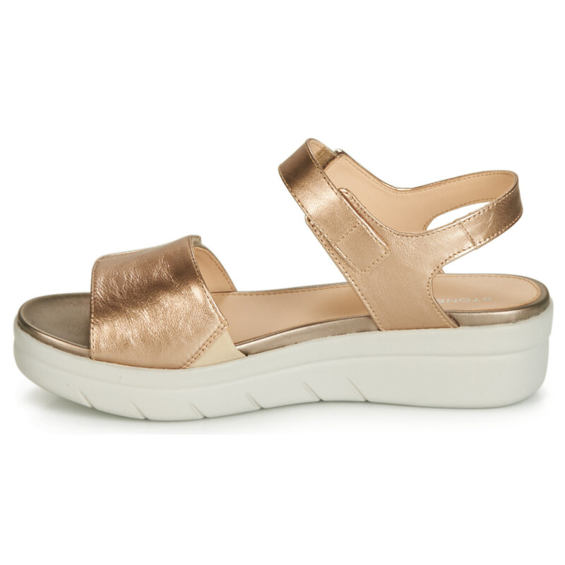 Stonefly AQUA III 2 LAMINATED Oro Sandali con zeppa Donna - 4