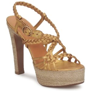 Michel Perry 12716 Oro Sandali con tacco Donna