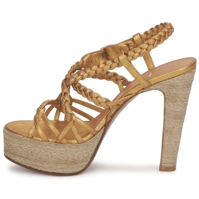 Michel Perry 12716 Oro Sandali con tacco Donna - 4