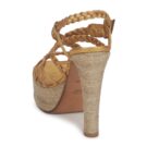 Michel Perry 12716 Oro Sandali con tacco Donna - 5