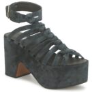 Michel Perry 12676 Schwarze Keilsandalen f&uuml;r Damen - Gr&ouml;&szlig;e 1