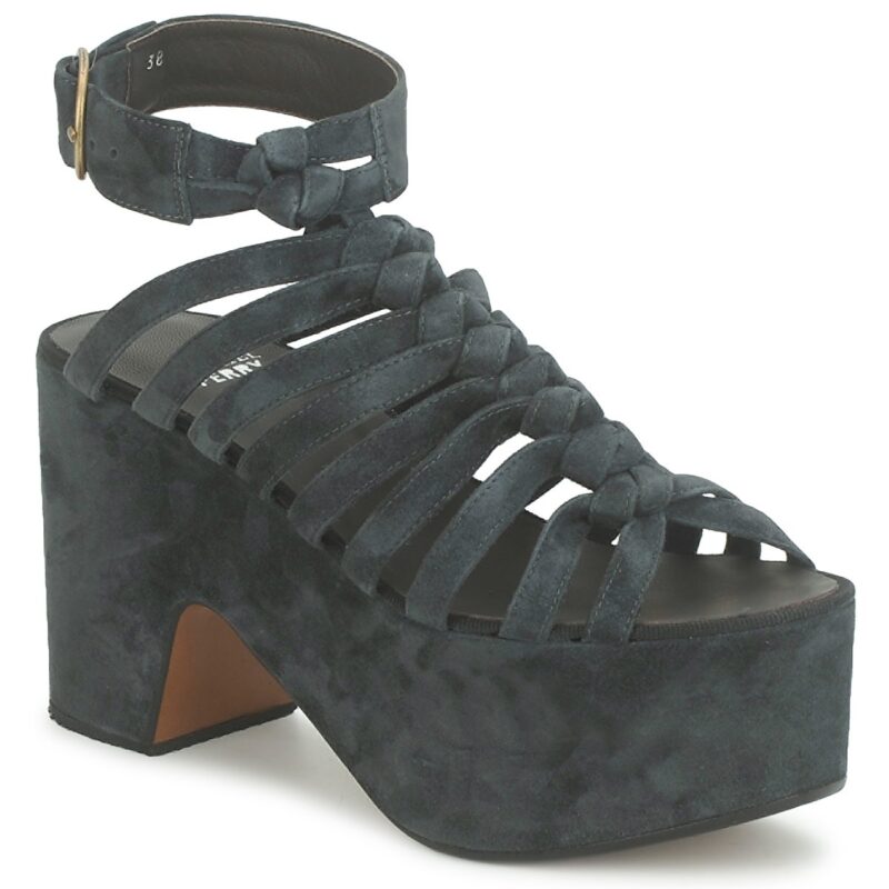 Michel Perry 12676 Schwarze Keilsandalen f&uuml;r Damen - Gr&ouml;&szlig;e 1