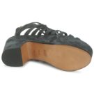 Michel Perry 12676 Schwarze Keilsandalen f&uuml;r Damen - Gr&ouml;&szlig;e 7