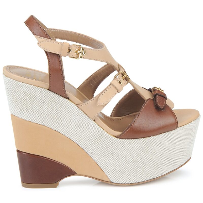 Moschino Cheap & CHIC STERLIZIA Beige Sandali con zeppa Donna - 2