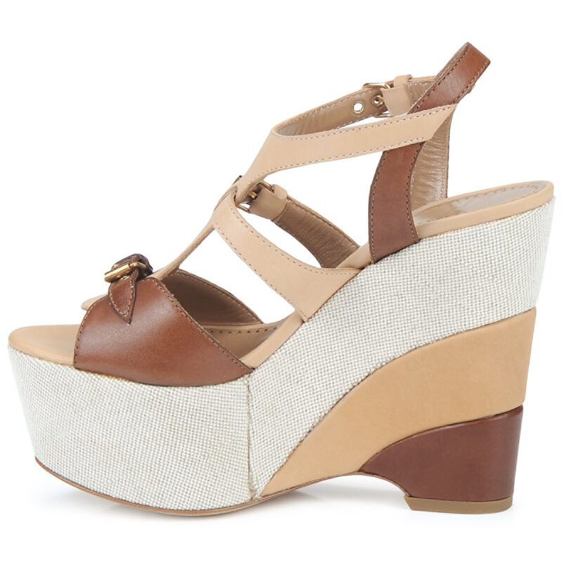 Moschino Cheap & CHIC STERLIZIA Beige Sandali con zeppa Donna - 4