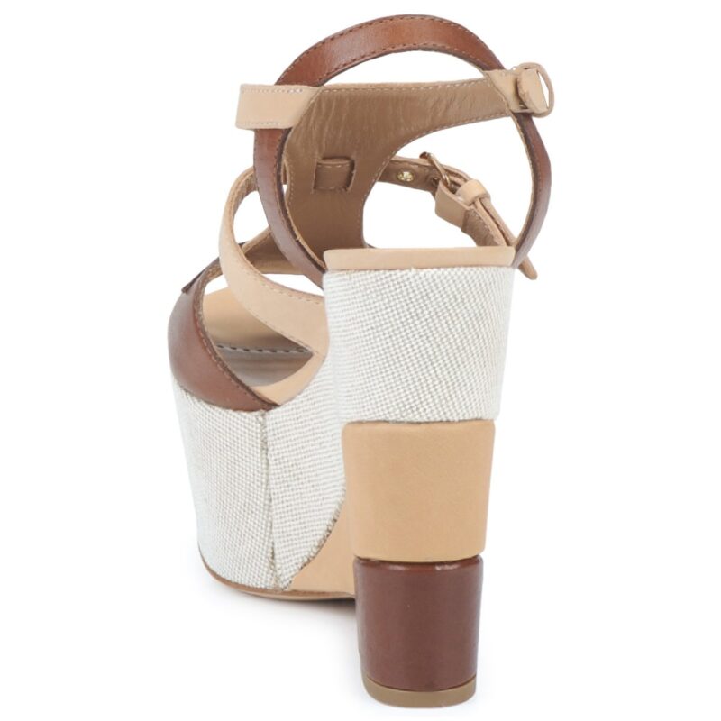 Moschino Cheap & CHIC STERLIZIA Beige Sandali con zeppa Donna - 5