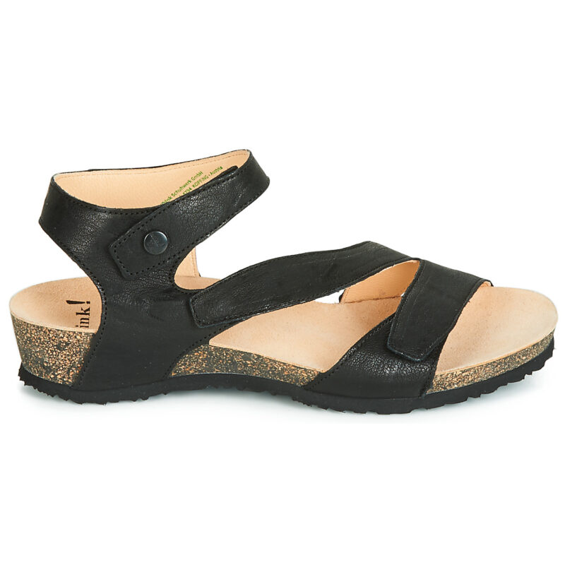 Think WANG Black Wedge Sandals Women - 2