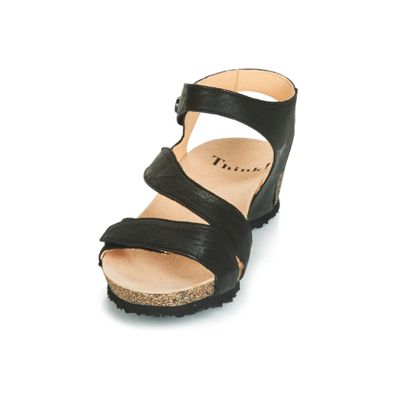 Think WANG Black Wedge Sandals Women - 3