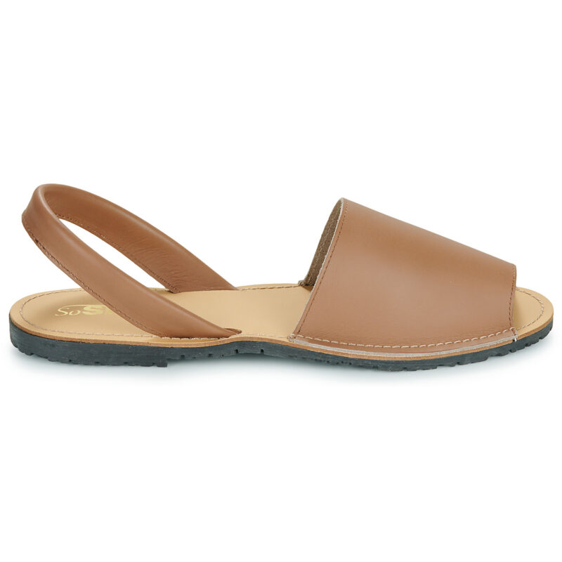 So Size LOJA Braune flache Sandalen f&uuml;r Damen - 2