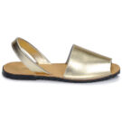 So Size LOJA Gold Damen flache Sandalen - 2