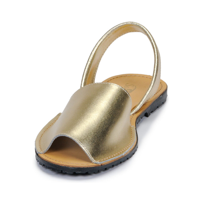 So Size LOJA Gold Damen flache Sandalen - 3