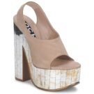 Rochas RO18175 Sandales compens&eacute;es Beige Femme - 1