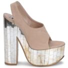 Rochas RO18175 Sandales compens&eacute;es Beige Femme - 2