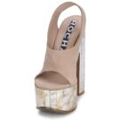 Rochas RO18175 Sandales compens&eacute;es Beige Femme - 3