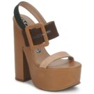 Rochas RO18231 Sandales compens&eacute;es marron Femme - 1
