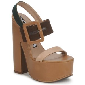 Rochas RO18231 Marrone Sandali con zeppa Donna