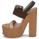 Rochas RO18231 Sandales compens&eacute;es marron Femme - 4