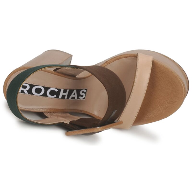 Rochas RO18231 Sandales compens&eacute;es marron Femme - 6
