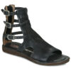 Airstep / A.S.98 RAMOS BRIDES Noir Sandales plates Femme
