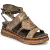 Airstep / A.S.98 LAGOS Gold Keilsandalen Damen
