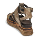 Airstep / A.S.98 LAGOS Gold Keilabsatz Sandalen Damen - 5