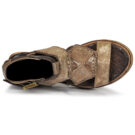 Airstep / A.S.98 LAGOS Gold Keilabsatz Sandalen Damen - 6