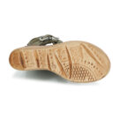 Airstep AS98 NOA BUCKLE Khaki Damen-Keilsandalen - Gr&ouml;&szlig;e 7