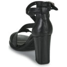 Airstep / A.S.98 BASILE Schwarz Keilsandalen Damen - 5