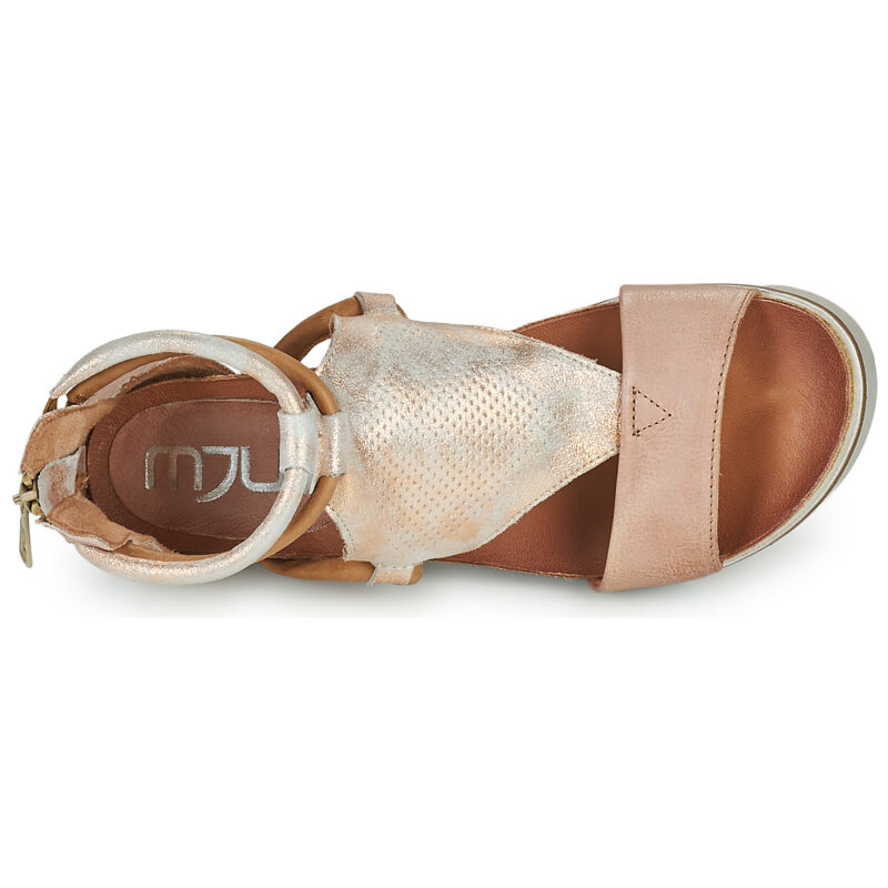 Mjus TAPASITA Goldene Keilsandalen f&uuml;r Damen - Gr&ouml;&szlig;e 6