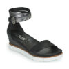Mjus TAPASITA Schwarz Keilabsatz Sandalen Damen