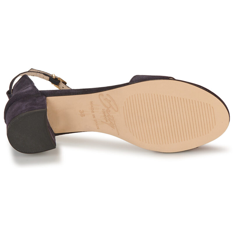 Betty London INNAMATA Sandalias de tac&oacute;n azul para mujer - 7