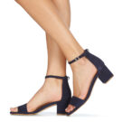 Betty London INNAMATA Sandalias de tac&oacute;n azul para mujer - 8