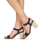 Betty London Sandalias de tac&oacute;n azules JIKOTIFE para mujer - 8