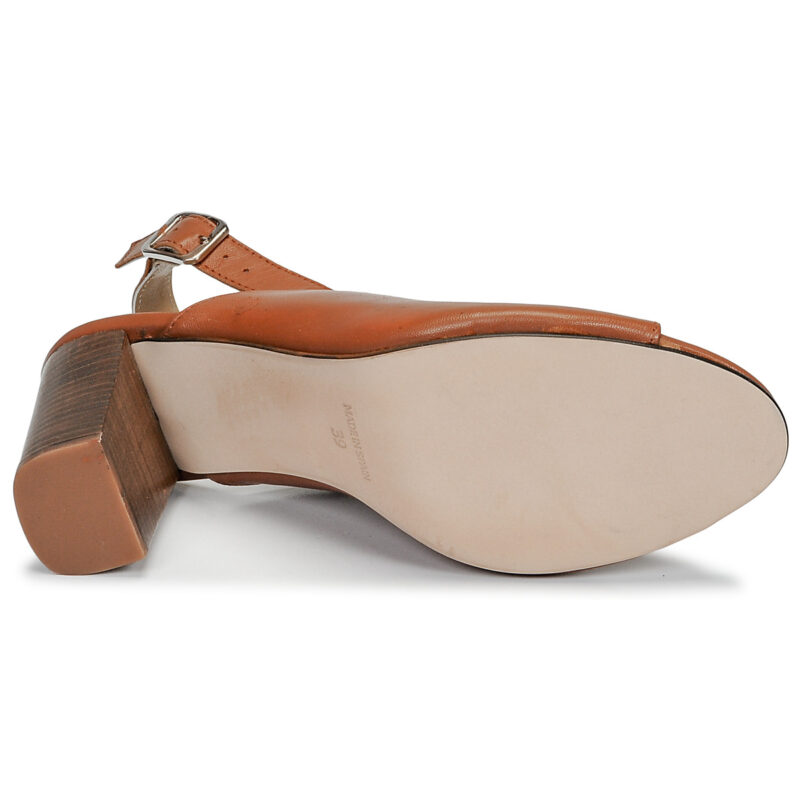 Betty London Sandalias de tac&oacute;n marr&oacute;ns JIKOTEGE para mujer - Talla 7